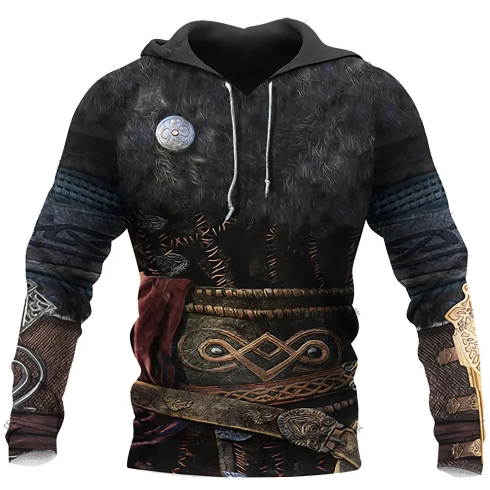 3D Print Viking Costume Man Hoodies
