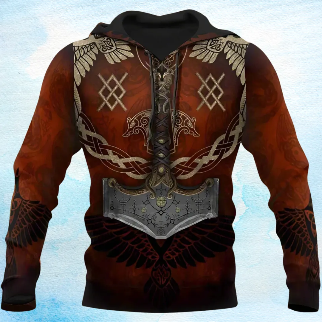 3D Print Viking Costume Man Hoodies