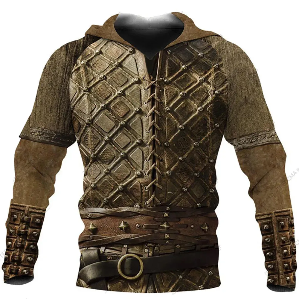 3D Print Viking Costume Man Hoodies