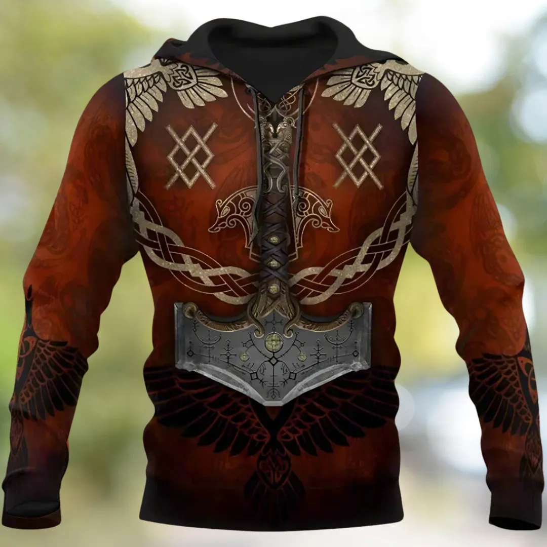3D Print Viking Costume Man Hoodies
