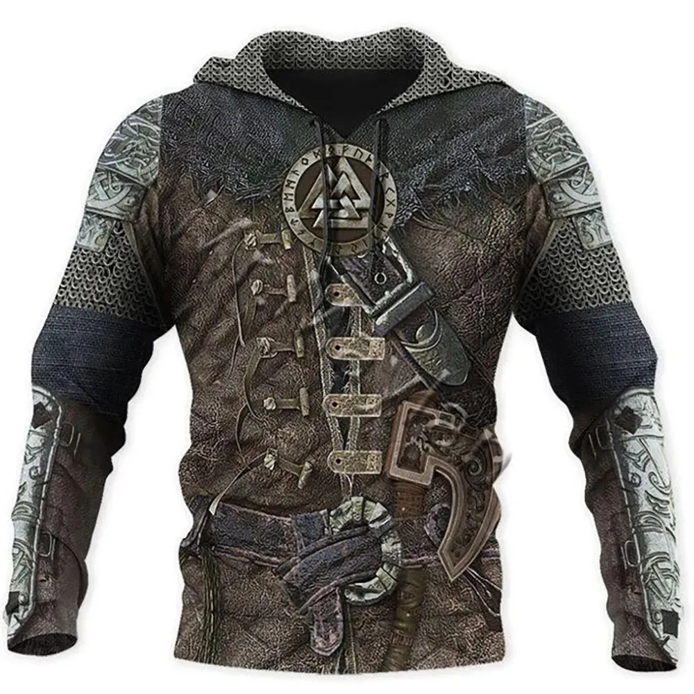 3D Print Viking Costume Man Hoodies