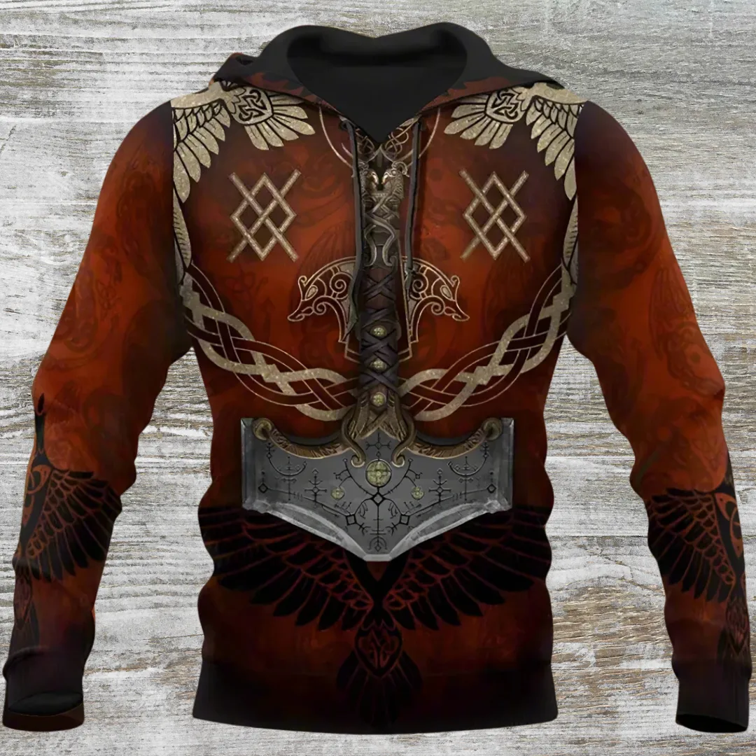 3D Print Viking Costume Man Hoodies