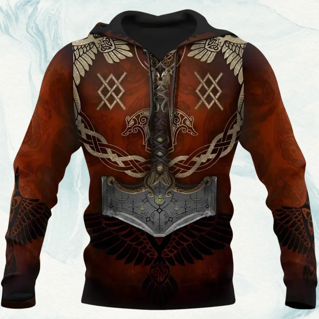 3D Print Viking Costume Man Hoodies