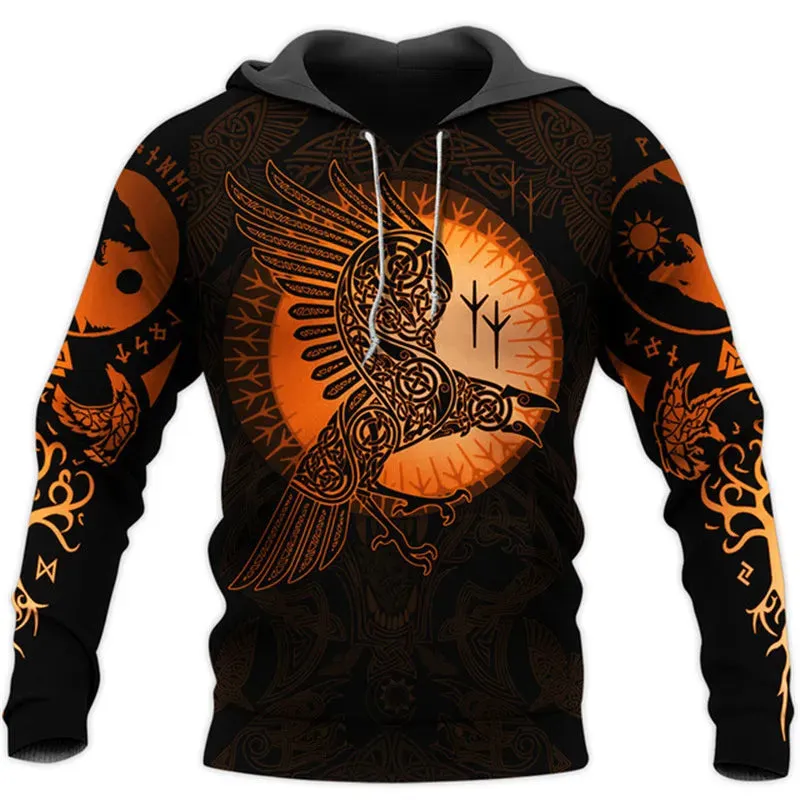 3D Print Viking Costume Man Hoodies