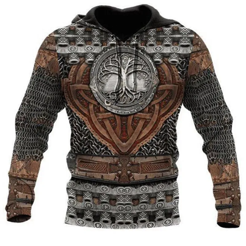 3D Print Viking Costume Man Hoodies