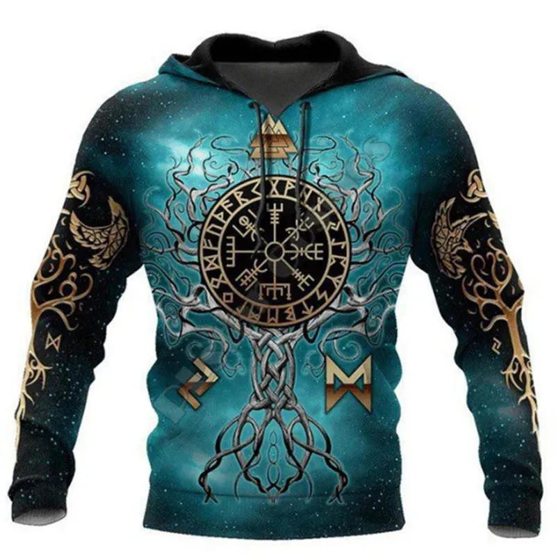 3D Print Viking Costume Man Hoodies