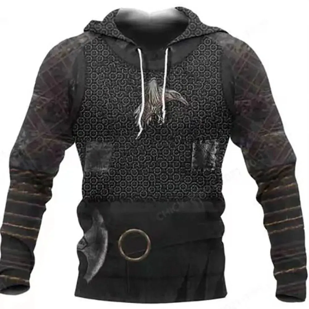 3D Print Viking Costume Man Hoodies