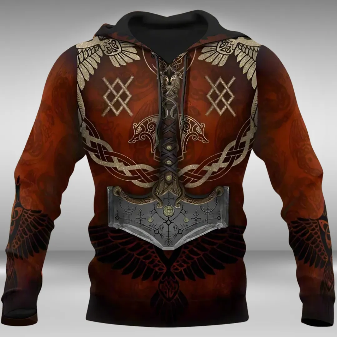 3D Print Viking Costume Man Hoodies