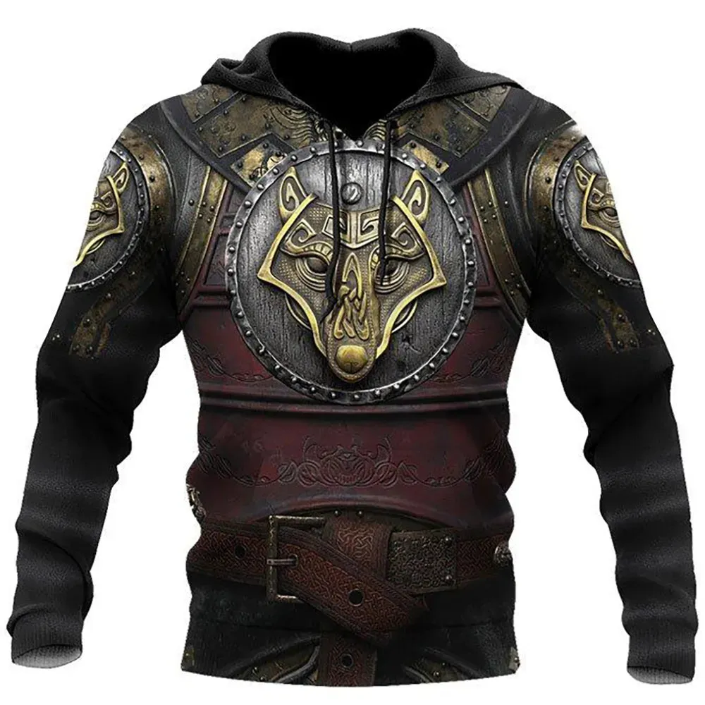 3D Print Viking Costume Man Hoodies