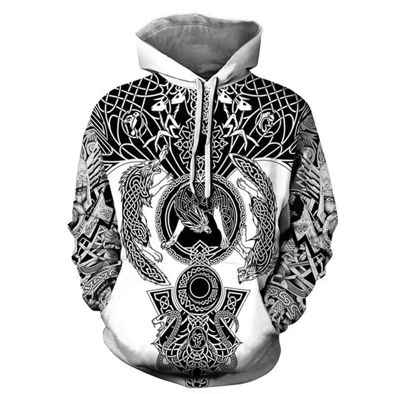 3D Print Viking Costume Man Hoodies