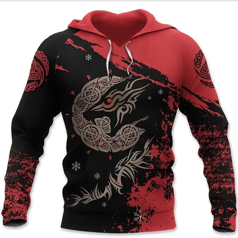 3D Print Viking Costume Man Hoodies