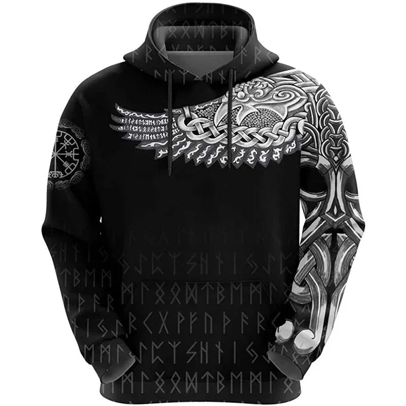 3D Print Viking Costume Man Hoodies