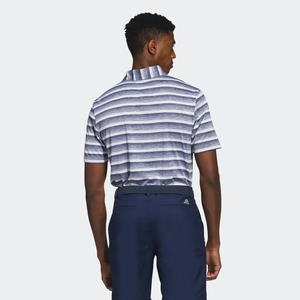 adidas Men's Two-Color Stripe Polo Shirt