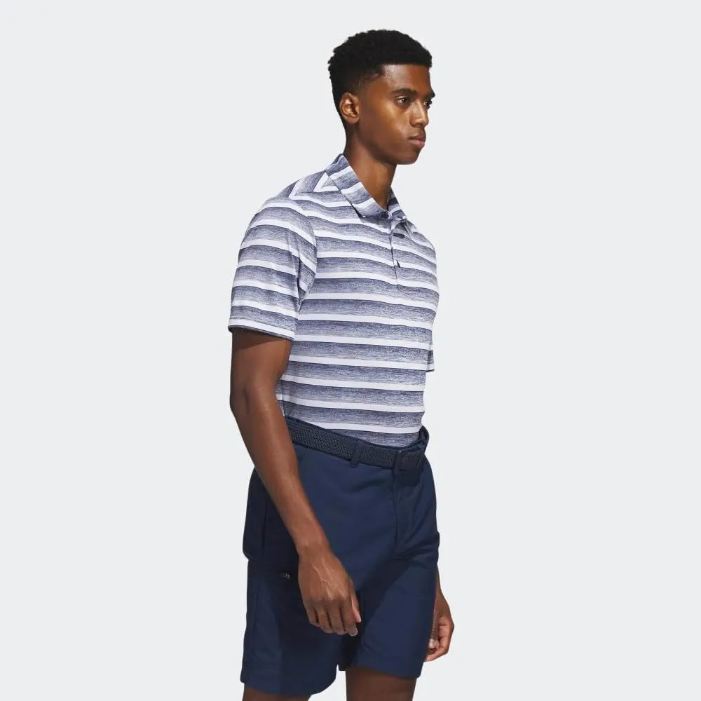 adidas Men's Two-Color Stripe Polo Shirt