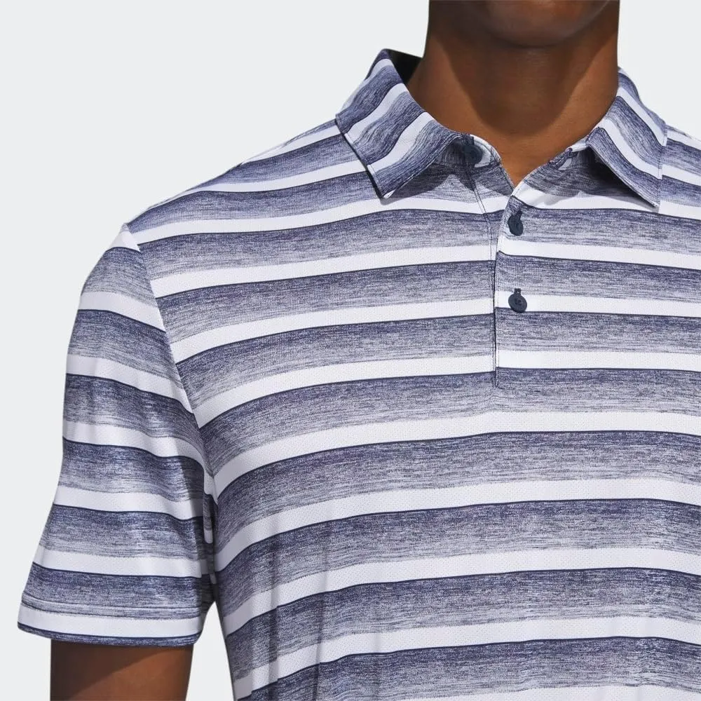 adidas Men's Two-Color Stripe Polo Shirt