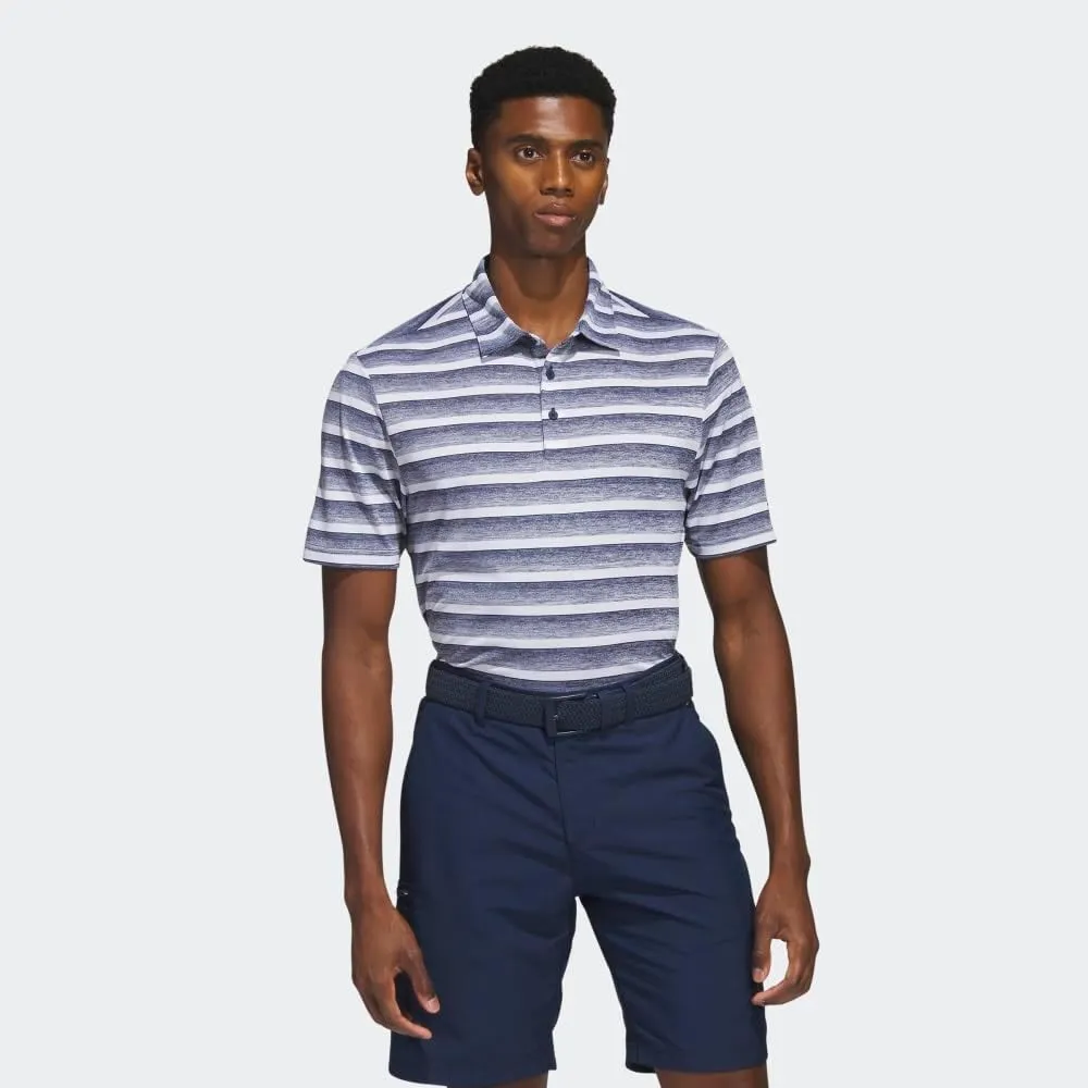 adidas Men's Two-Color Stripe Polo Shirt