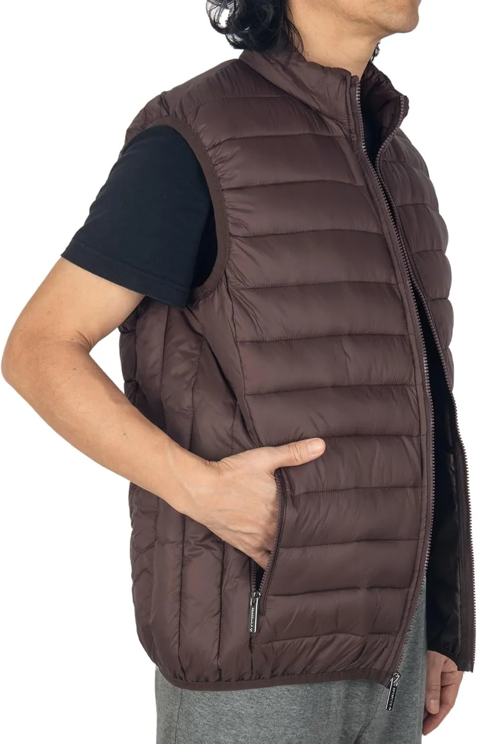 Alpine Swiss Clark Mens Lightweight Down Alternative Vest Jacket