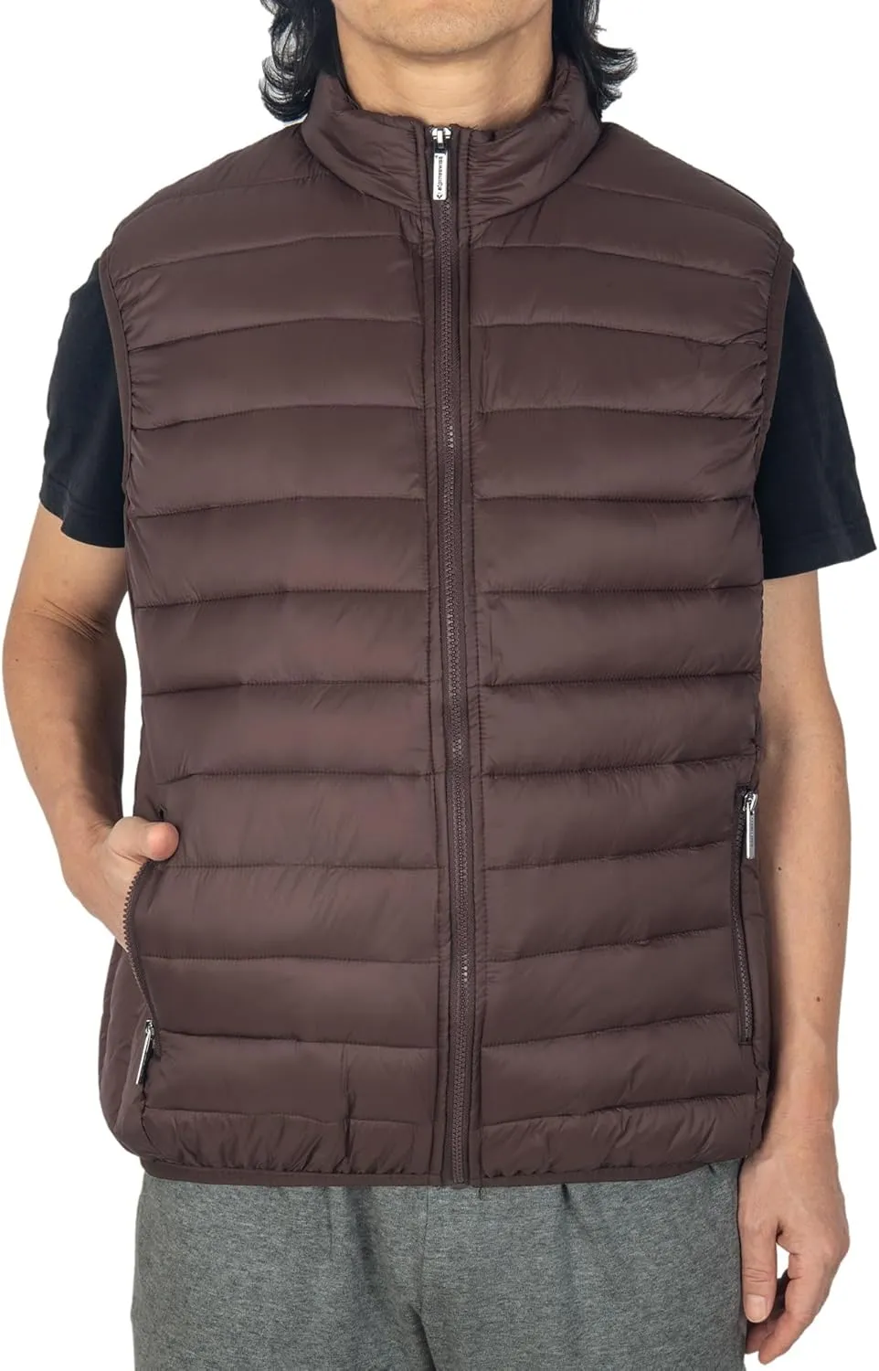 Alpine Swiss Clark Mens Lightweight Down Alternative Vest Jacket