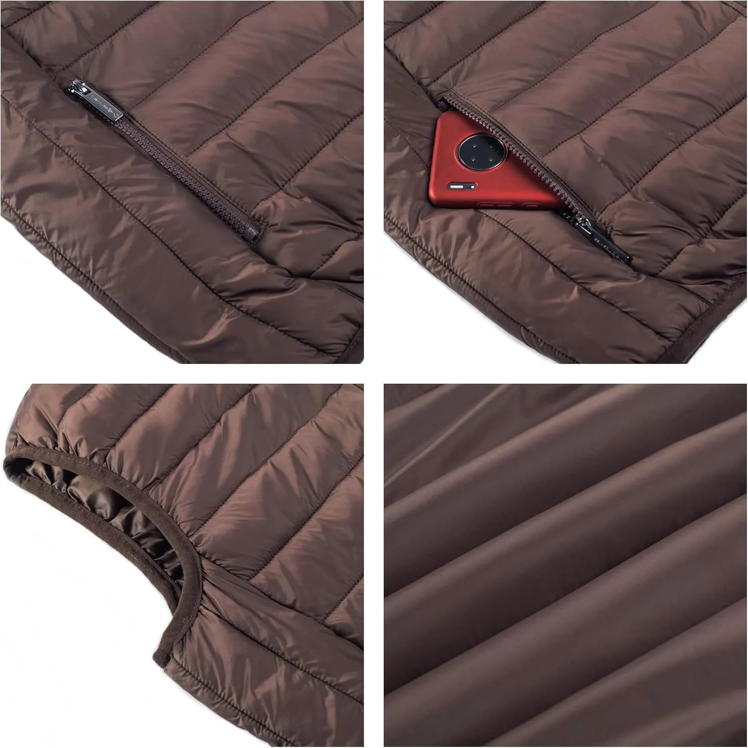 Alpine Swiss Clark Mens Lightweight Down Alternative Vest Jacket