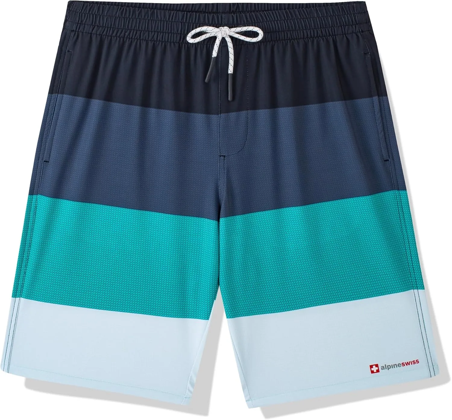 Alpine Swiss Mens Swim Shorts Beach Trunks Boardshorts Volley Shorts Quick Dry Swimwear