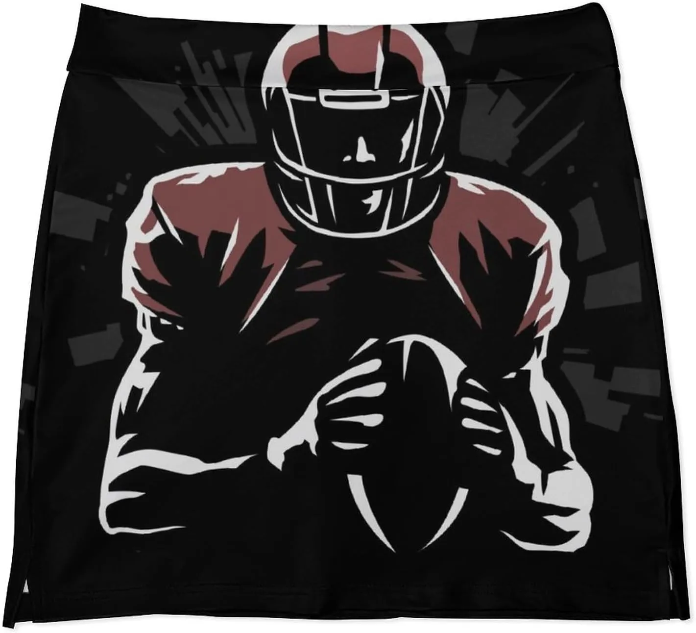 American Football Player Women's Mini Tennis Skirt with Shorts Underneath Athletic Workout Cute Skorts