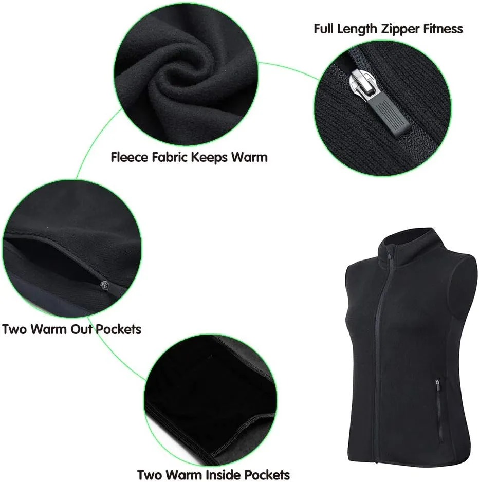 ANIVIVO Golf Vests for Women Thermal Sleeveless Vests Outerwear with Pockets& Women Fleece Vest Lightweight