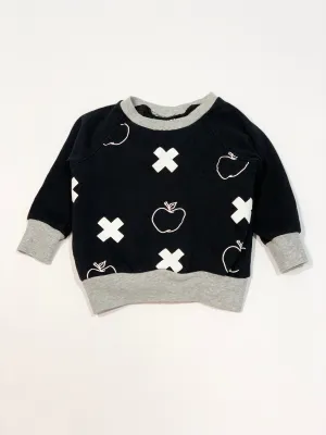 Apples and crosses sweater - Size 12 months
