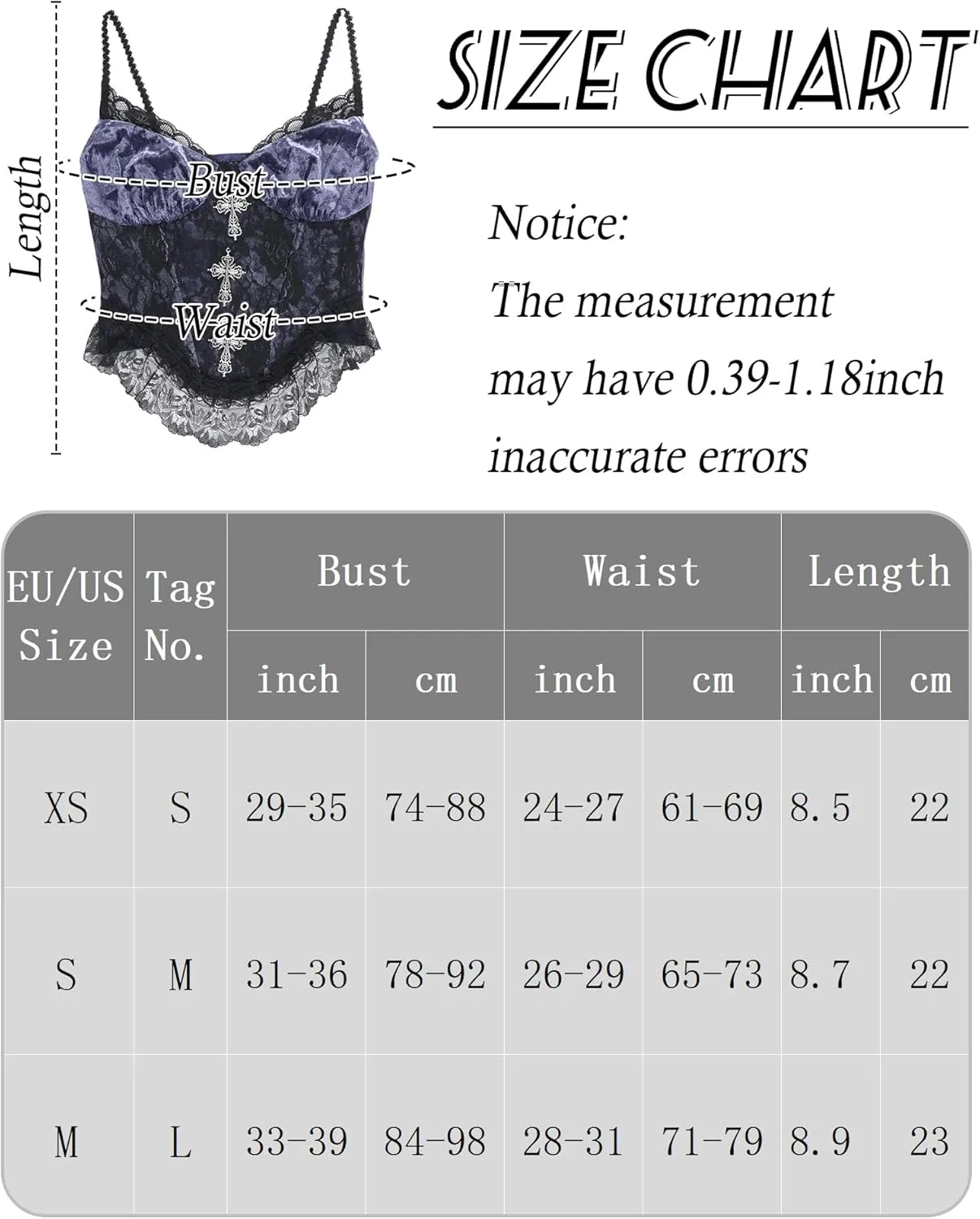 AUBIG Gothic Tank Top Crop Top Women Punk Camisole Sleeveless Shirt Lace Alt Emo Girl Blouse Streetwear Workout T-Shirt