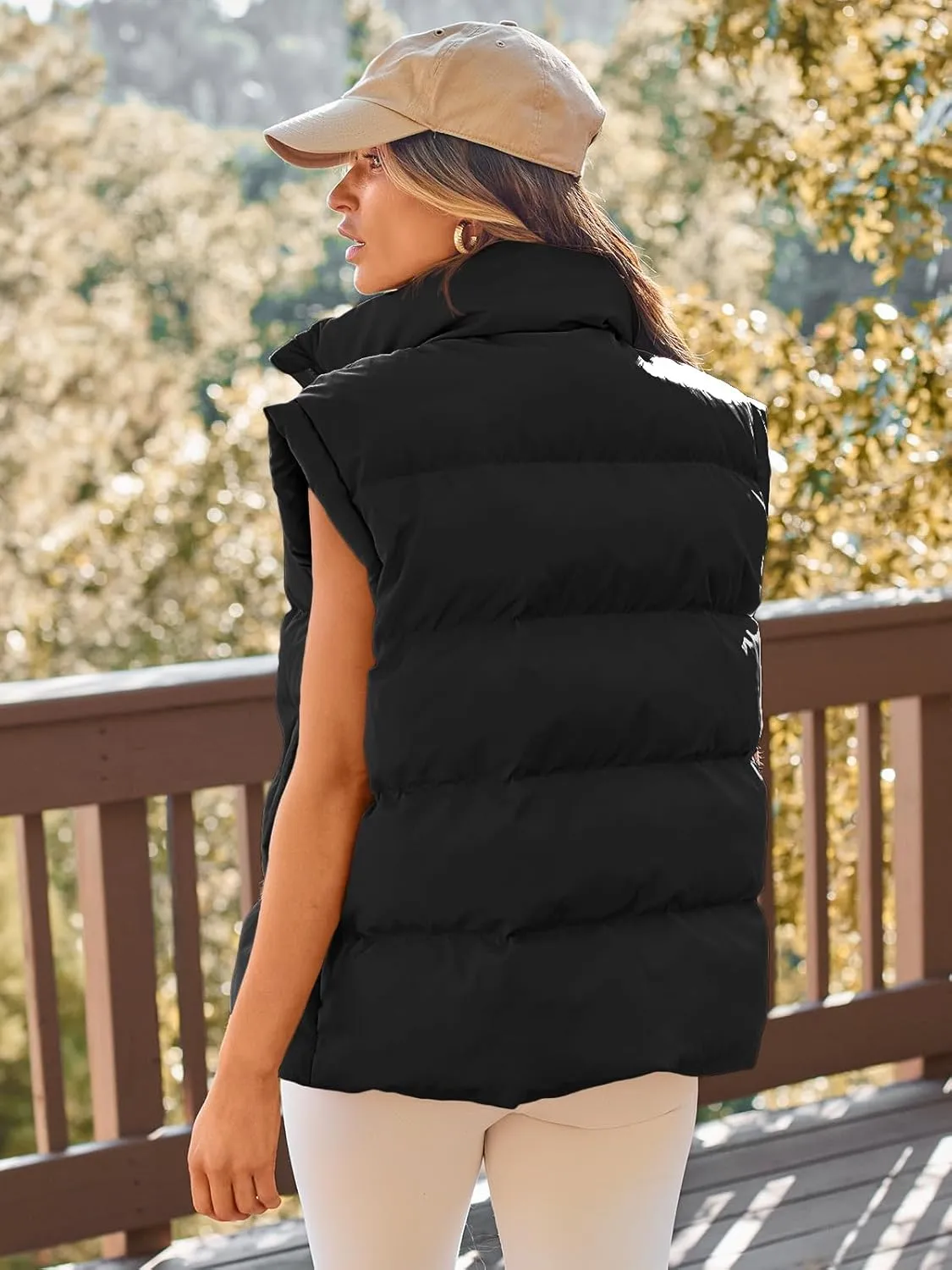 AUTOMET Womens Puffer Vests Fall Fashion Jackets Puffy Outfits 2025 Trendy Sleeveless Coats Outerwear Winter Clothes