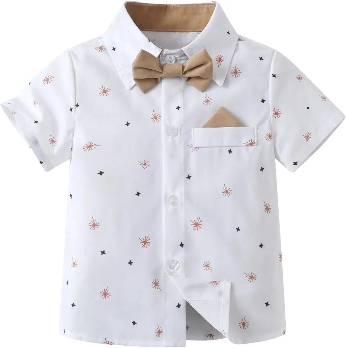 Baby Boys Shorts Sets, Infant Shirt Shorts  Tie Suspenders,Toddler Gentleman Outfits Suits