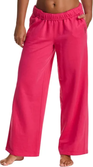 bebe Jogger or Wide Leg Sweatpants for Women, French Terry Baggy Sweatpants with Pockets, Womens Sweats