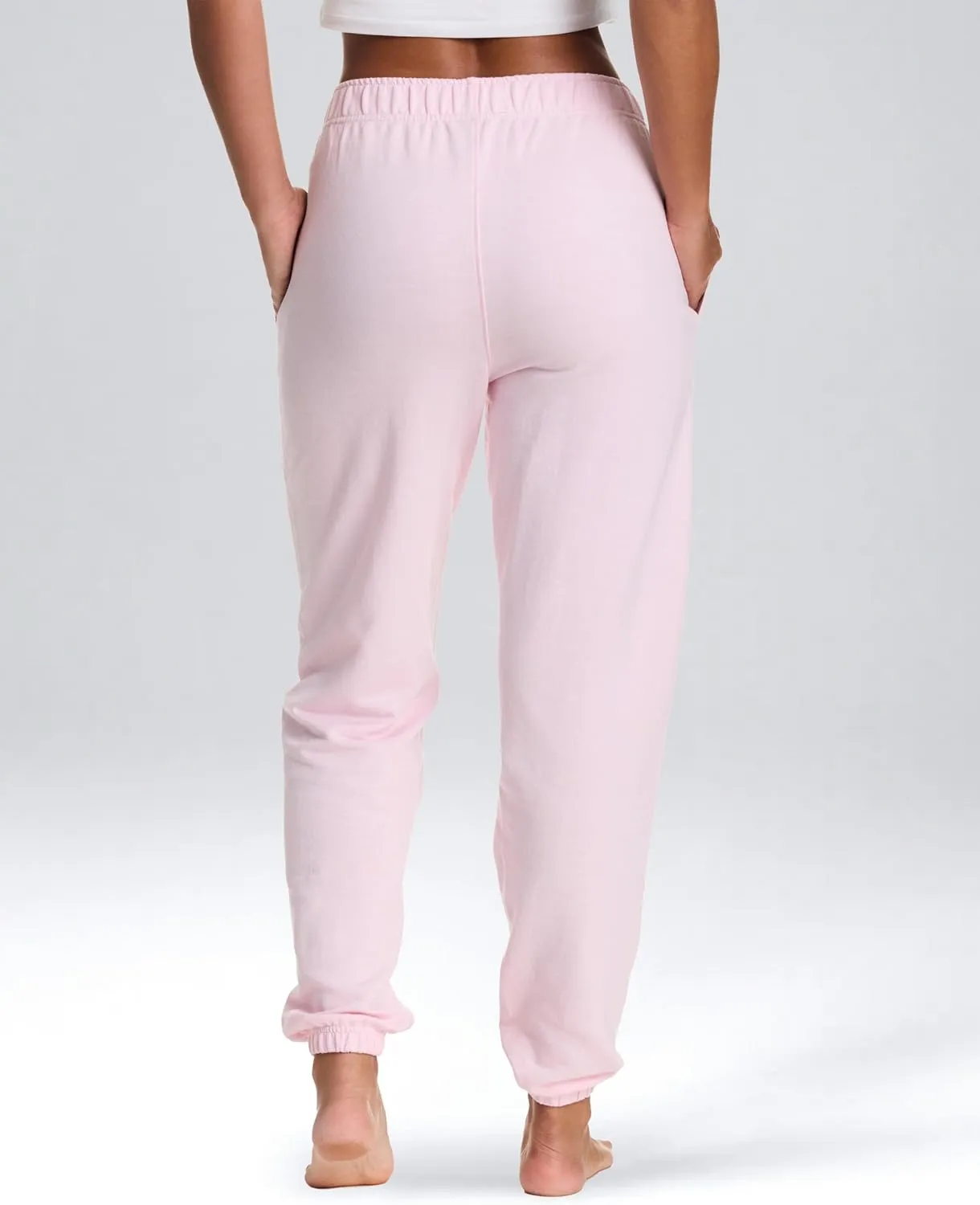 bebe Jogger or Wide Leg Sweatpants for Women, French Terry Baggy Sweatpants with Pockets, Womens Sweats