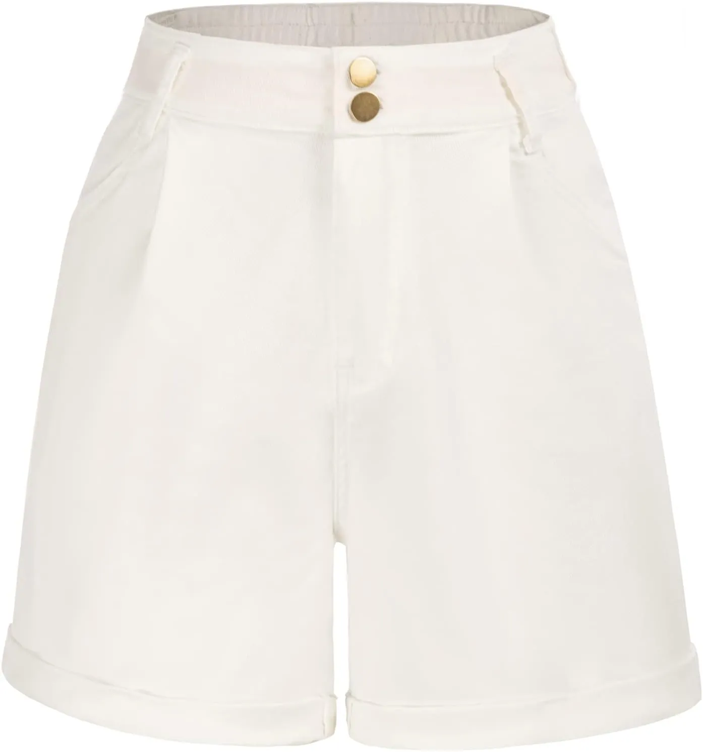 Belle Poque Women Demin Shorts High Waisted Wide Leg Jean Shorts with Pockets