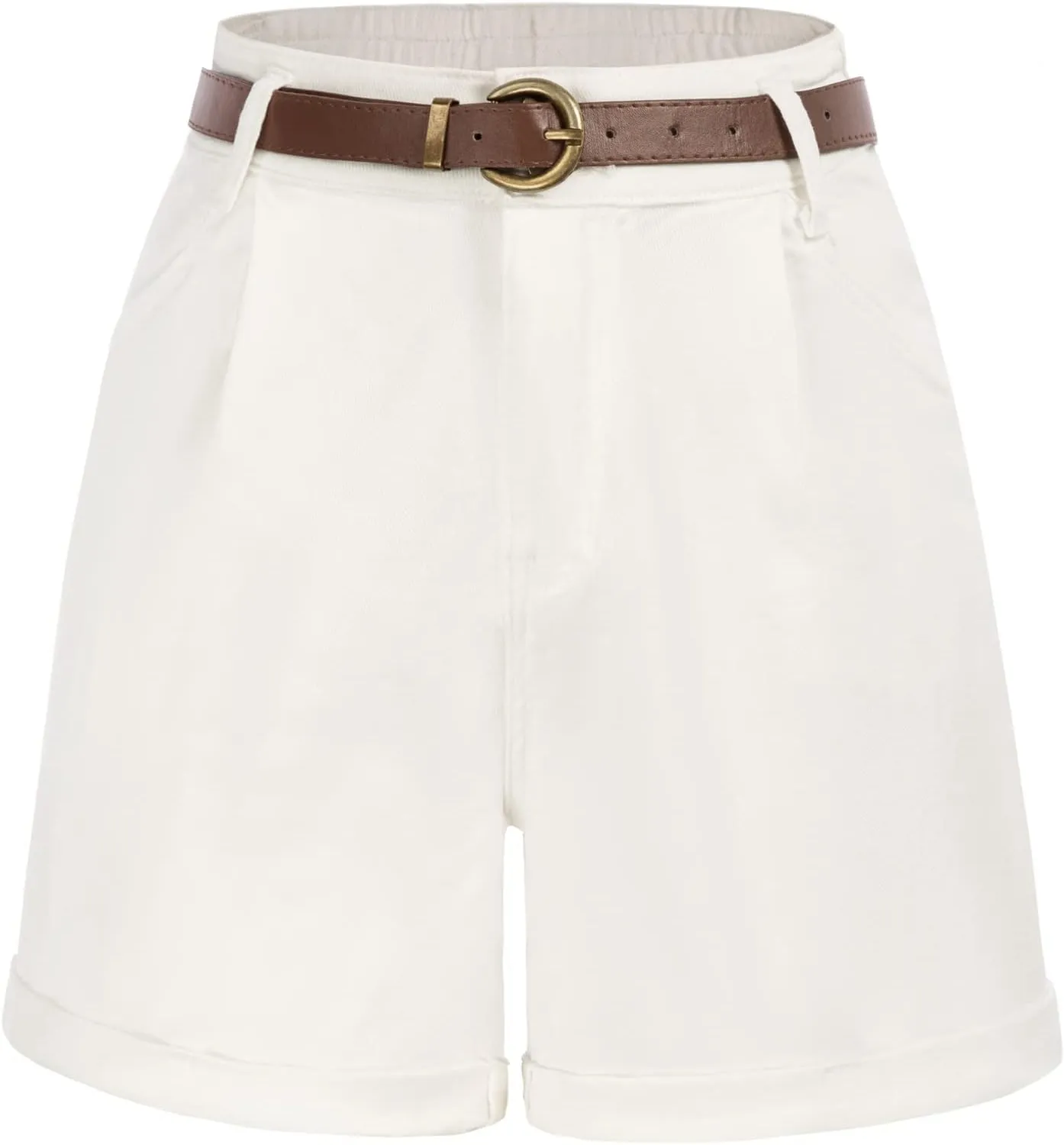 Belle Poque Women Demin Shorts High Waisted Wide Leg Jean Shorts with Pockets
