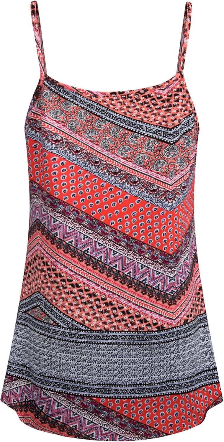 BEPEI Women Loose Casual Summer Pleated Flowy Sleeveless Camisole Tank Tops