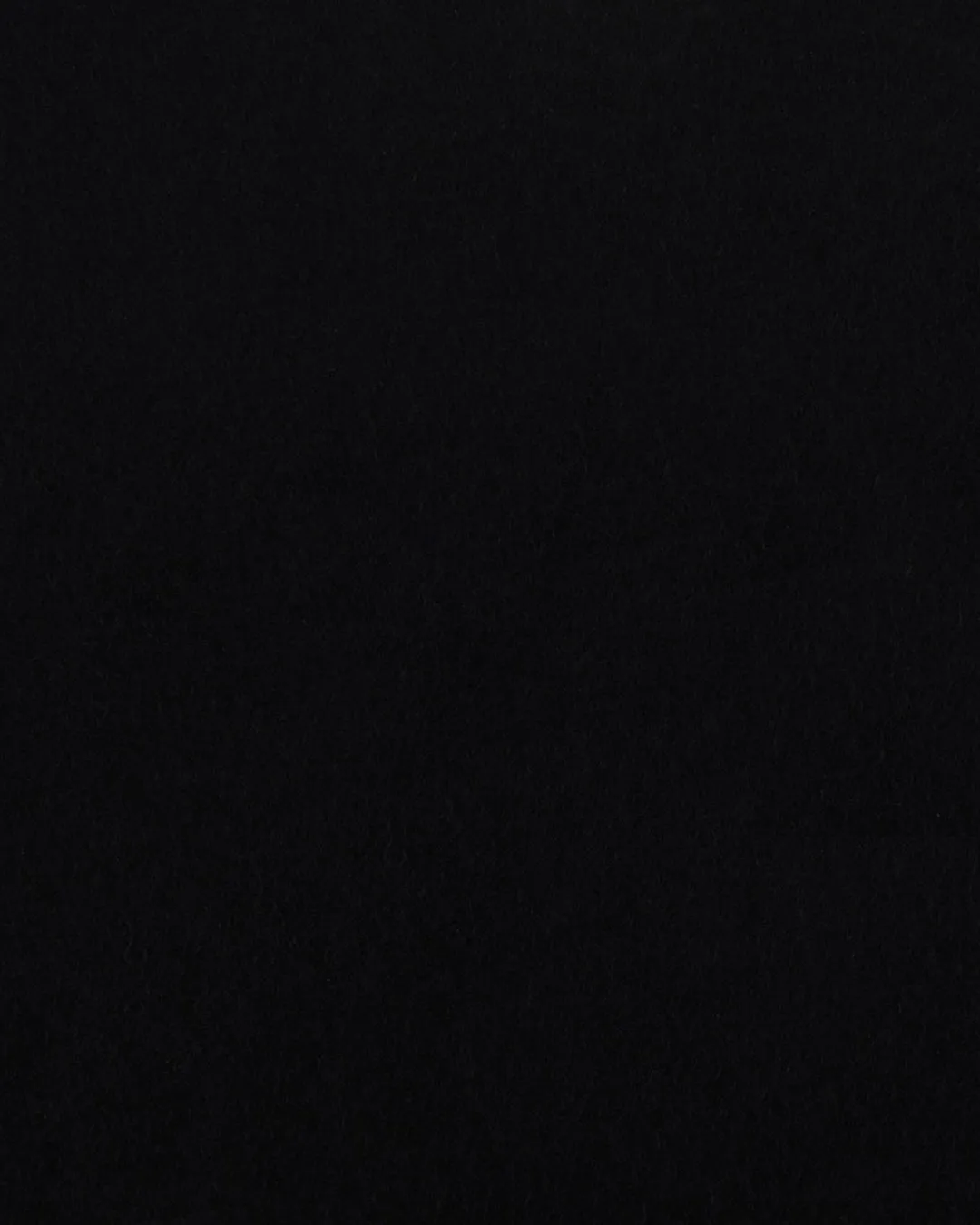 Black Wool Heavy Flannel Pant