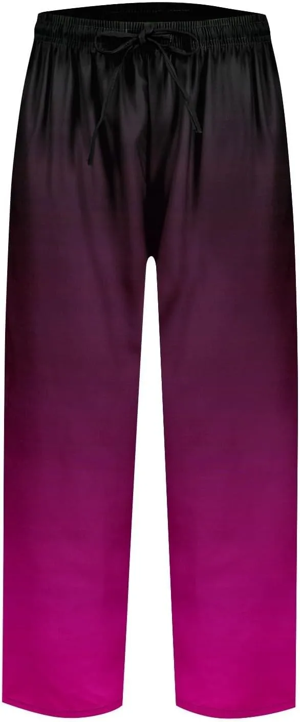 Boho Summer Capris for Women Linen Cropped Pants with Adjustable Drawstring Wide Leg 2025 Travel Casual