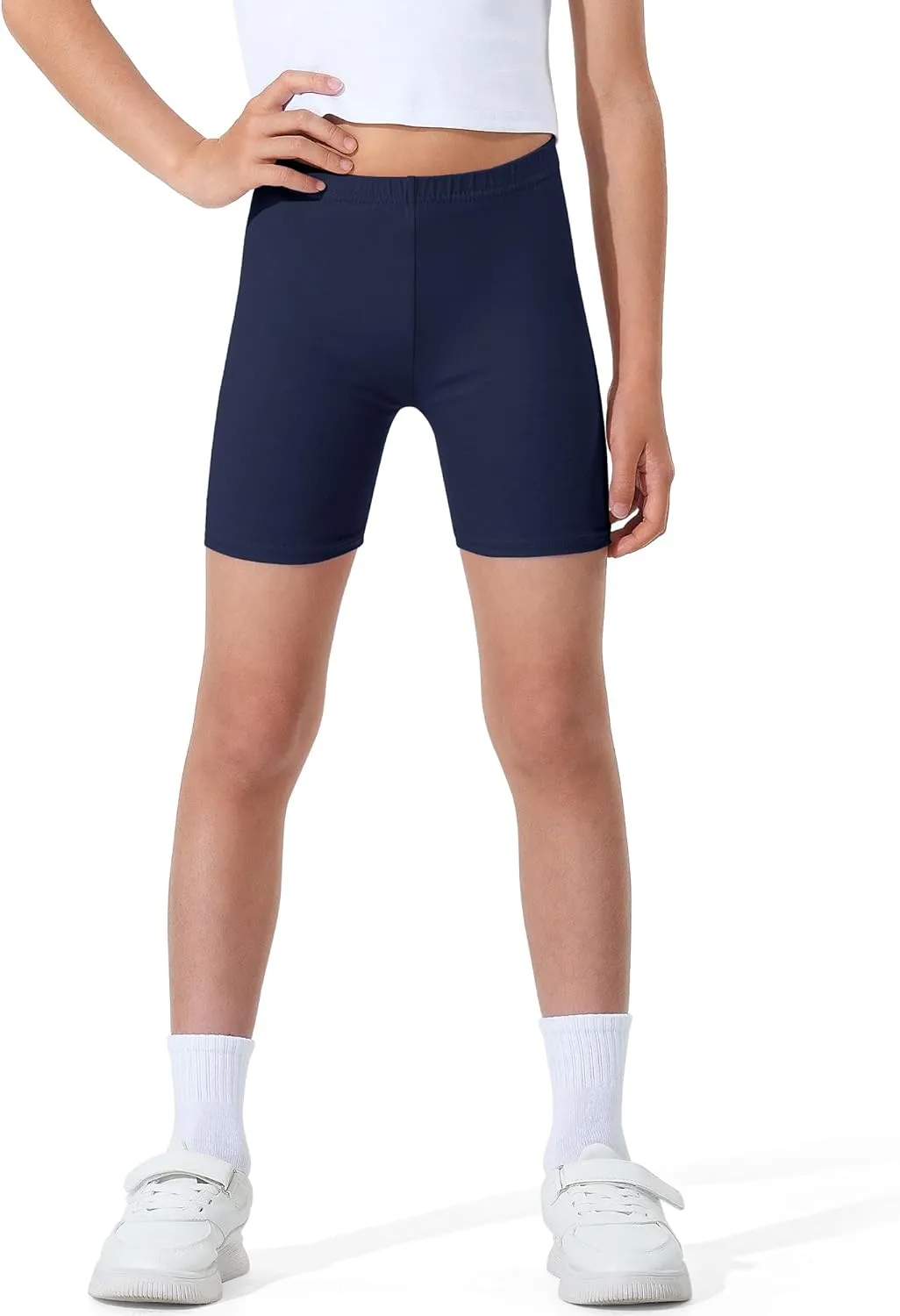 BOOPH Girls Volleyball Bike Shorts Toddler Kids Athletic Cartwheel Dance Compression Shorts 3 Pack