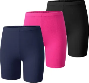 BOOPH Girls Volleyball Bike Shorts Toddler Kids Athletic Cartwheel Dance Compression Shorts 3 Pack