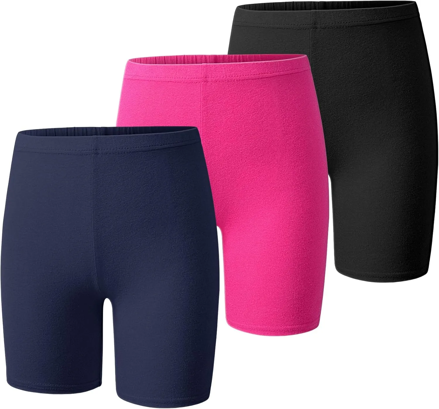 BOOPH Girls Volleyball Bike Shorts Toddler Kids Athletic Cartwheel Dance Compression Shorts 3 Pack