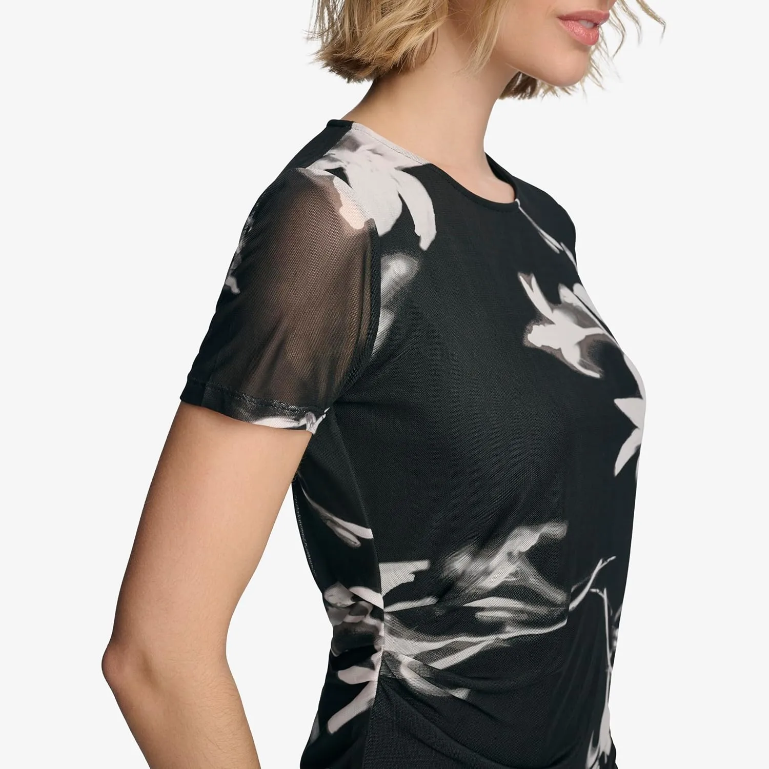 Calvin Klein Women's Printed Short Sleeve Top