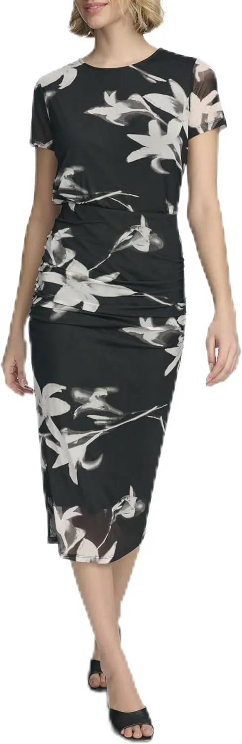 Calvin Klein Women's Printed Short Sleeve Top