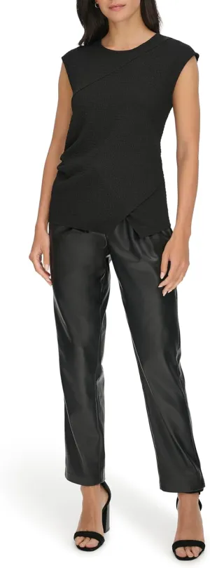 Calvin Klein Women's Textured Short Sleeve Top