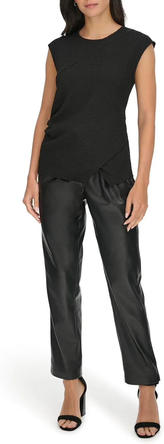 Calvin Klein Women's Textured Short Sleeve Top