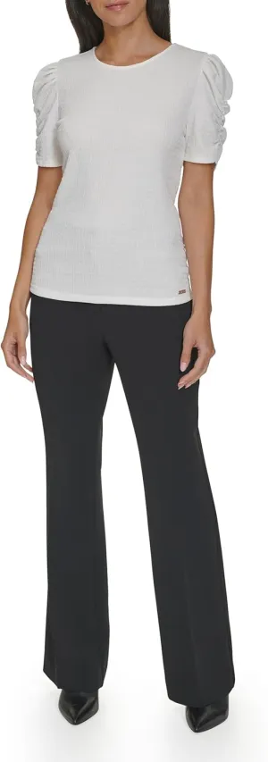 Calvin Klein Women's Textured Short Sleeve Top