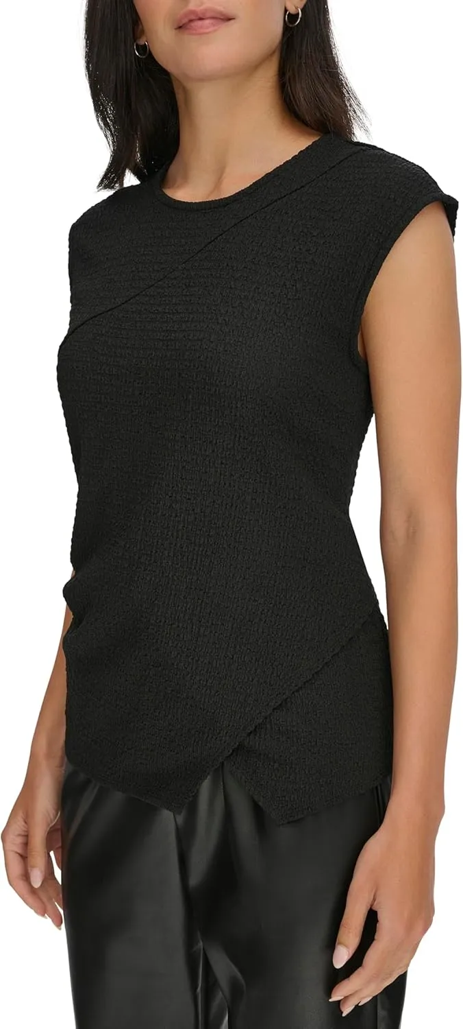 Calvin Klein Women's Textured Short Sleeve Top