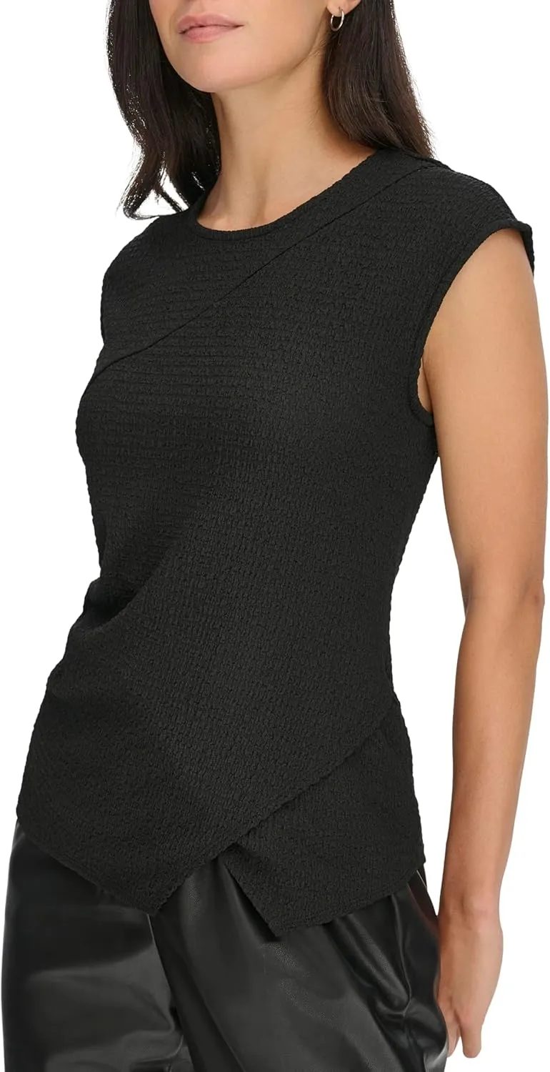 Calvin Klein Women's Textured Short Sleeve Top