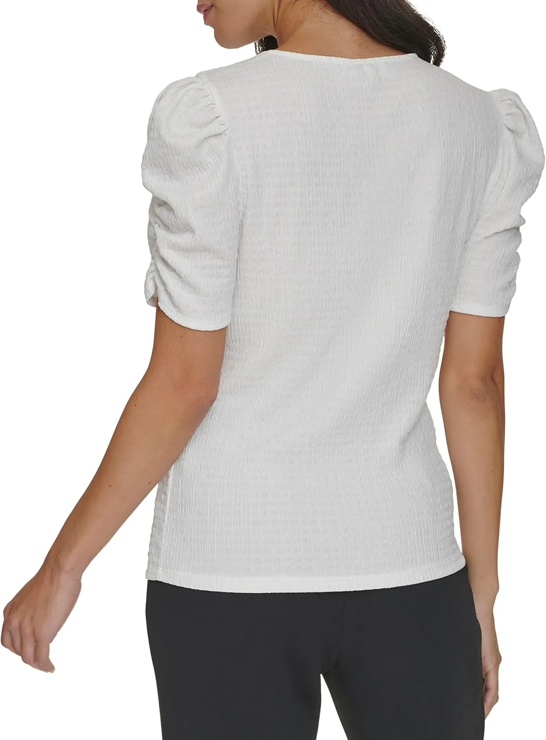 Calvin Klein Women's Textured Short Sleeve Top