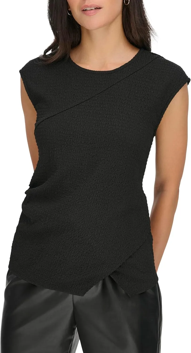Calvin Klein Women's Textured Short Sleeve Top