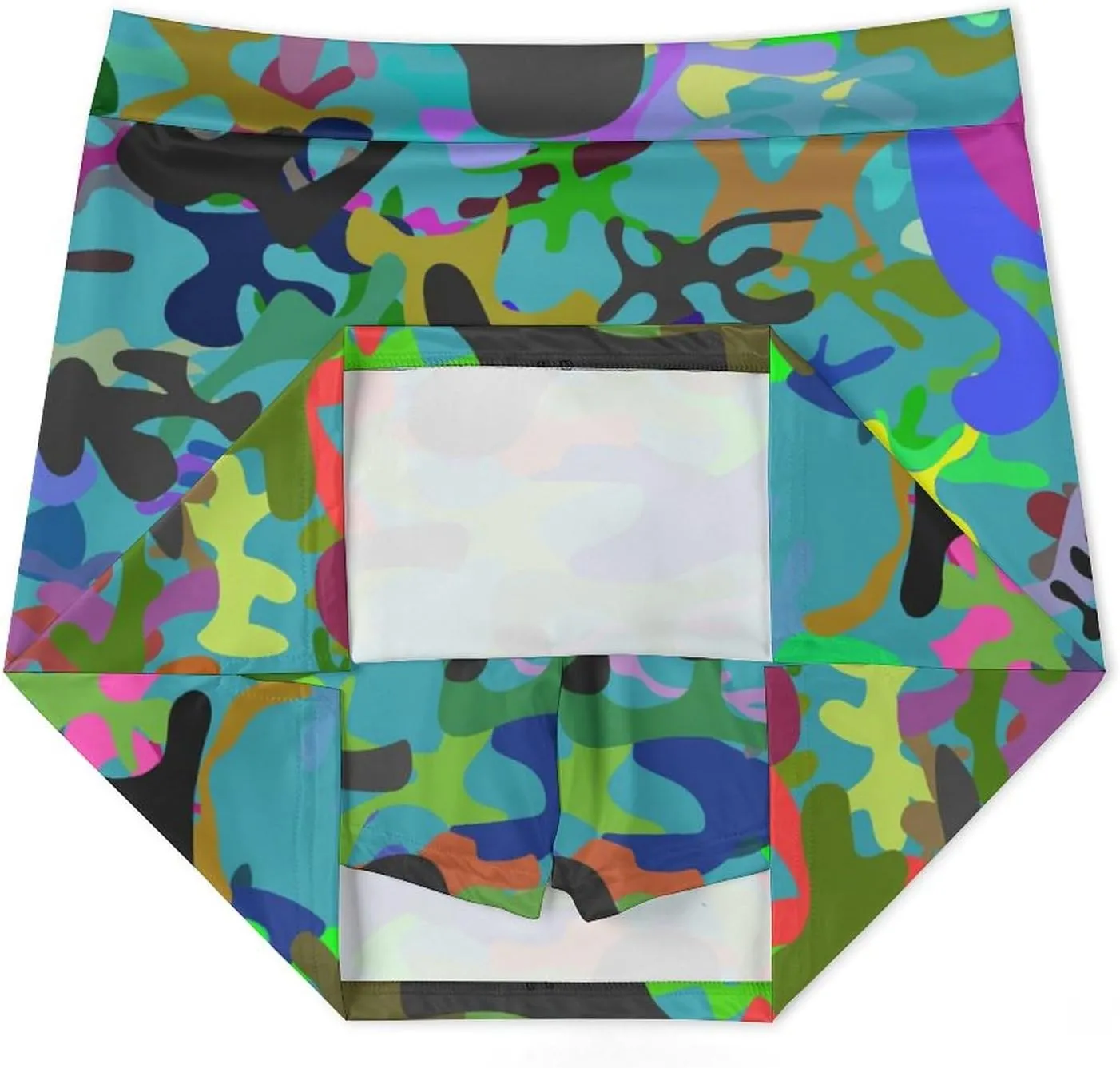 Camo Party Splash Women's Mini Tennis Skirt with Shorts Underneath Athletic Workout Cute Skorts